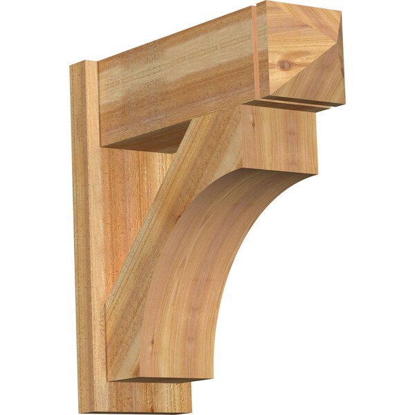 Ekena Millwork Westlake Rough Sawn Arts and Crafts Outlooker, Western Red Cedar, 8"W x 24"D x 24"H OUT08X24X24WTL03RWR - main
